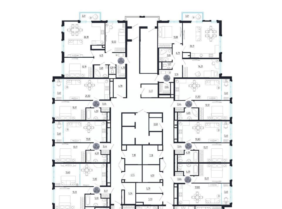 квартира г Тула р-н Привокзальный ул Сурикова 22 фото 2