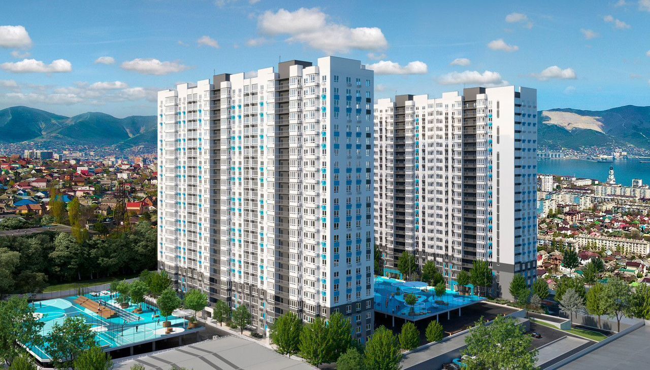 квартира г Новороссийск р-н Центральный ул Куникова 1 ЖК «Облака» блок-секции 1-5 фото 2