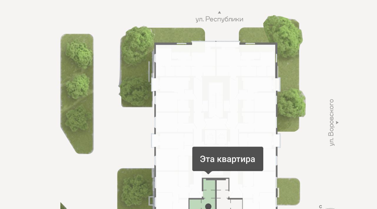 квартира г Тюмень р-н Ленинский ул Республики 204к/18 Ленинский административный округ фото 2