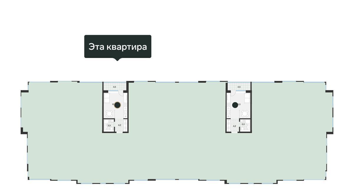 квартира г Тюмень р-н Калининский ул Игоря Комиссарова 25 Калининский административный округ фото 2