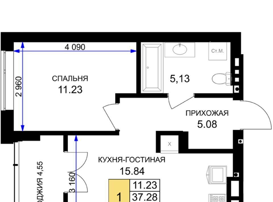квартира р-н Гурьевский г Гурьевск ЖК «Включи» фото 1