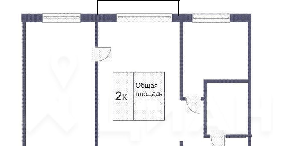 квартира г Кемерово р-н Ленинский пр-кт Октябрьский 67а фото 2