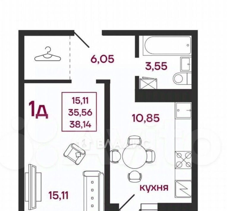 квартира г Пенза р-н Железнодорожный ул Баталина 31 фото 2