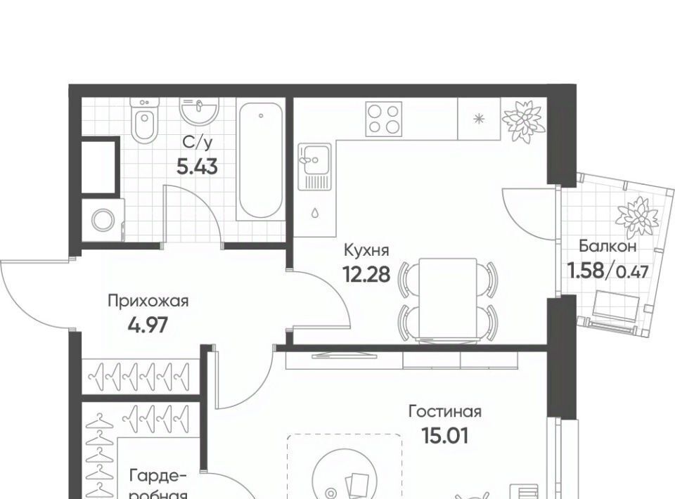 квартира г Казань Яшьлек ЖК Счастье в Казани фото 1