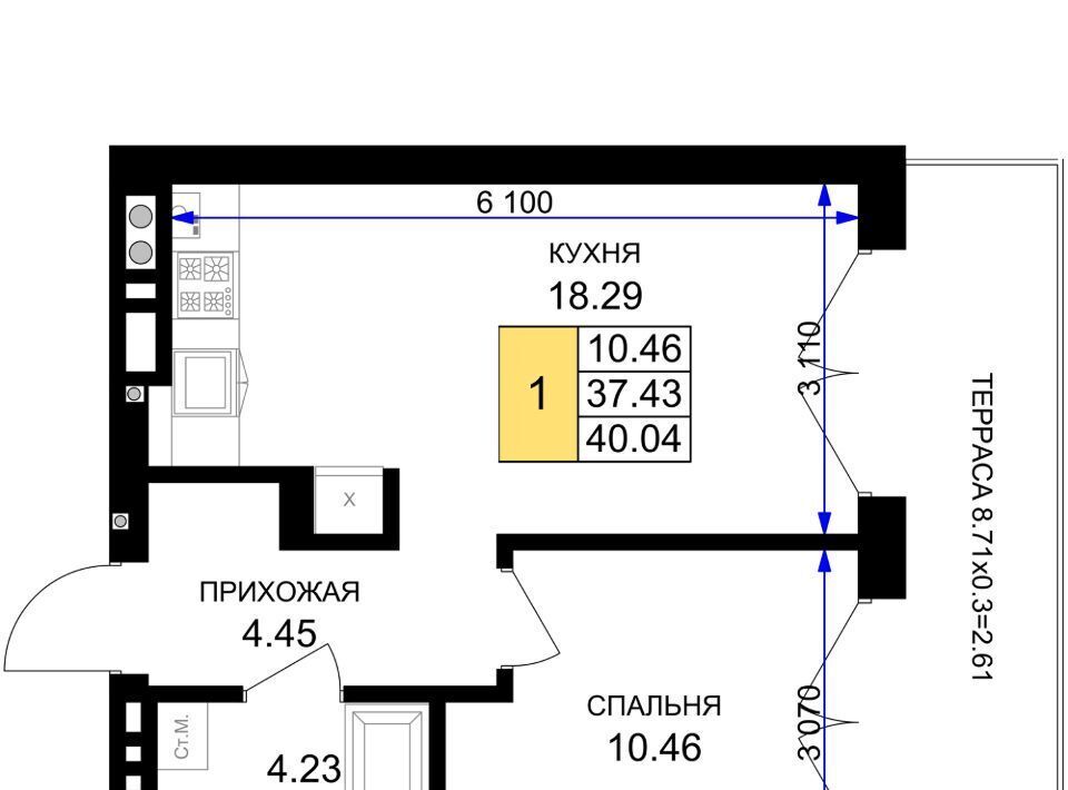 квартира р-н Гурьевский г Гурьевск ЖК «Включи» фото 1