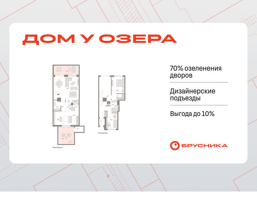 квартира г Тюмень ЖК «Онегин. Дом у озера» фото 1