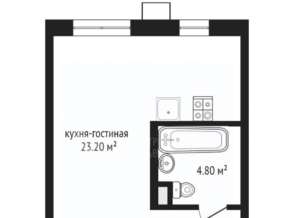 квартира г Тюмень р-н Ленинский ул Героев Сталинградской битвы 1 ЖК «Первая линия. Пляж» Ленинский административный округ фото 2