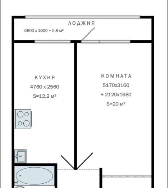 квартира г Москва метро Технопарк ул Лобанова 7к/1 муниципальный округ Даниловский фото 18