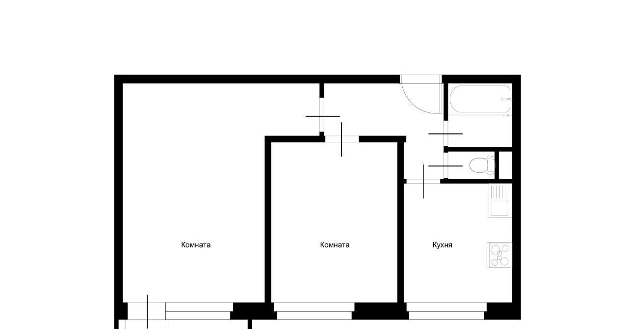 квартира г Курск р-н Сеймский ул Серегина 16 фото 2