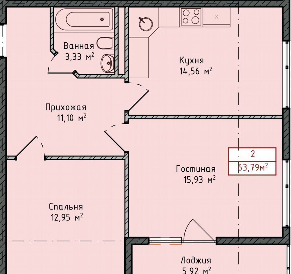квартира г Махачкала р-н Кировский ул Даганова 130 Кировский внутригородской район фото 2
