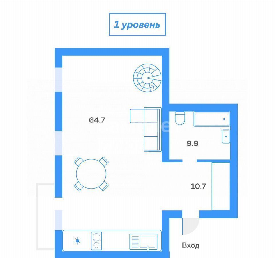 квартира г Тюмень р-н Калининский ул Герцена 84/2 фото 30