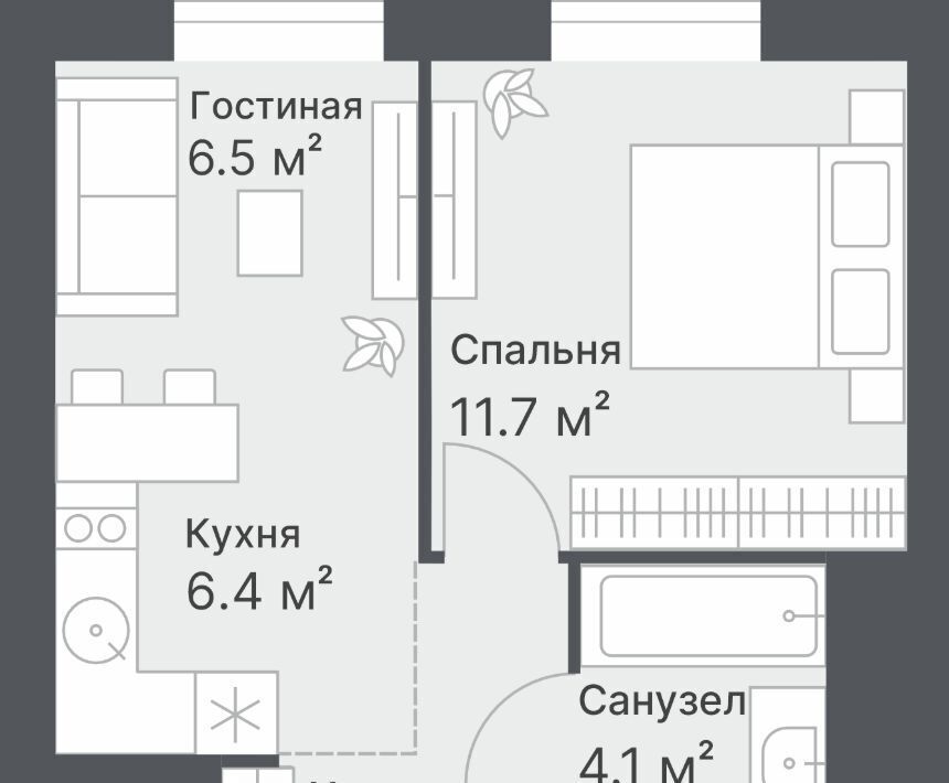 квартира г Тюмень р-н Калининский ул Кремлевская 95 фото 1