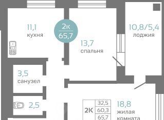 квартира г Красноярск р-н Советский ул Авиаторов 7/2 ЖК МАЭСТРО фото 1