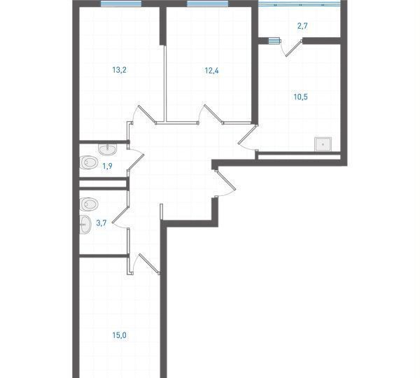 квартира г Екатеринбург Машиностроителей ул Учителей 33/3 фото 2