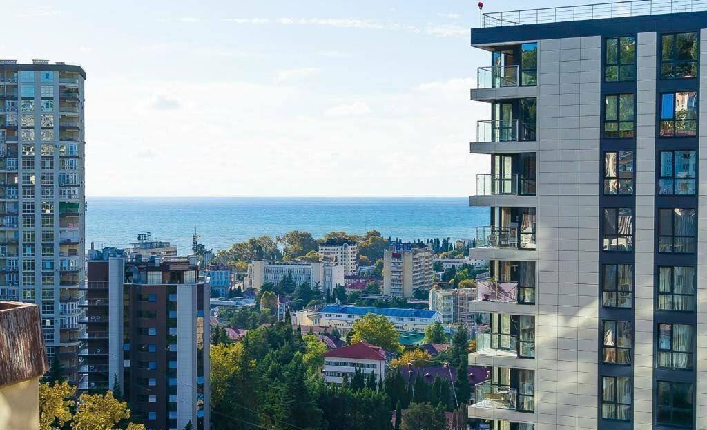 квартира г Сочи р-н Центральный пер Горького 24 с Русская Мамайка р-н Центральный внутригородской ЖК «Сокол» фото 17