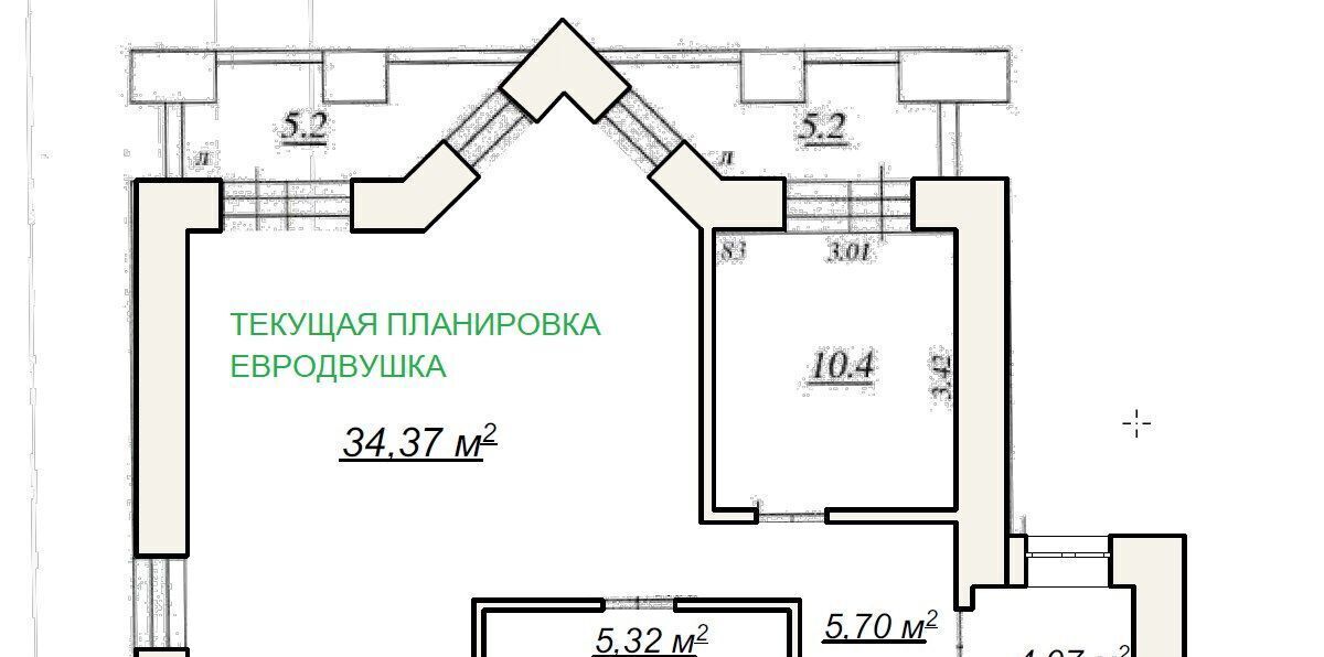 квартира г Самара р-н Промышленный Безымянка ул Демократическая 20 фото 14