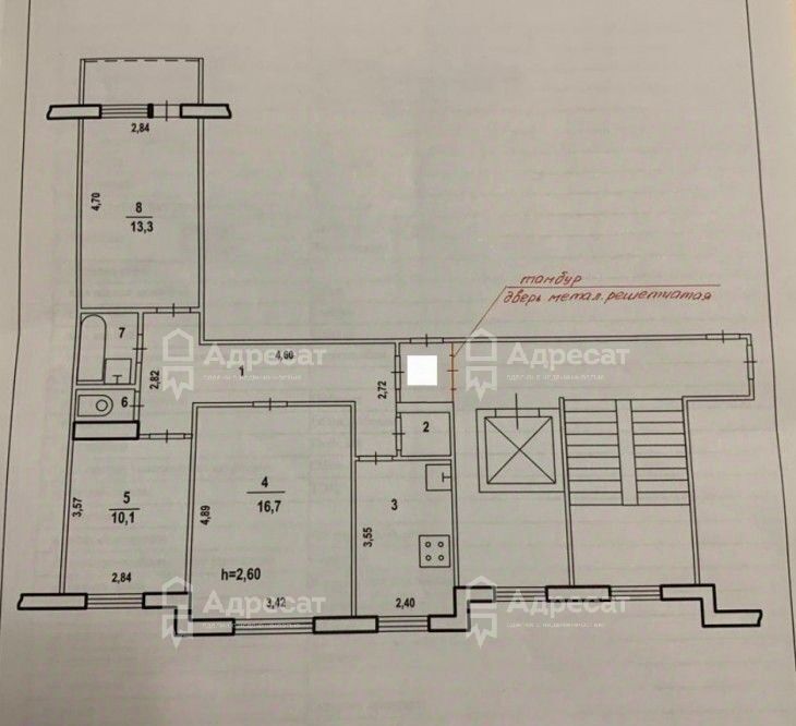 квартира г Волгоград р-н Красноармейский ул., 36, Респ Удмуртская фото 11