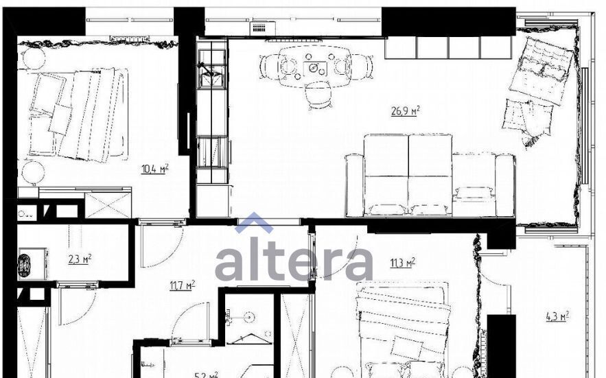 квартира г Казань Козья слобода Комсомольская ул., 2 фото 2