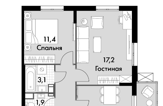 квартира г Обнинск пр-кт Ленина 211 фото 1