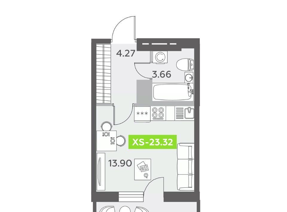 квартира г Санкт-Петербург п Шушары метро Купчино ЖК «Аквилон All In 3.0» фото 1