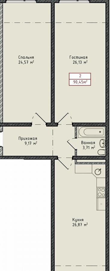 квартира г Махачкала р-н Кировский ул Даганова 128 Кировский внутригородской район фото 2