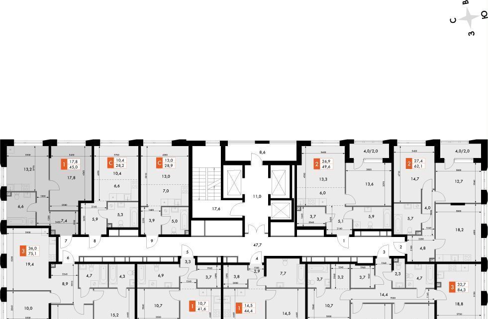 квартира г Нижний Новгород Горьковская ул Черниговская 4/1 фото 2