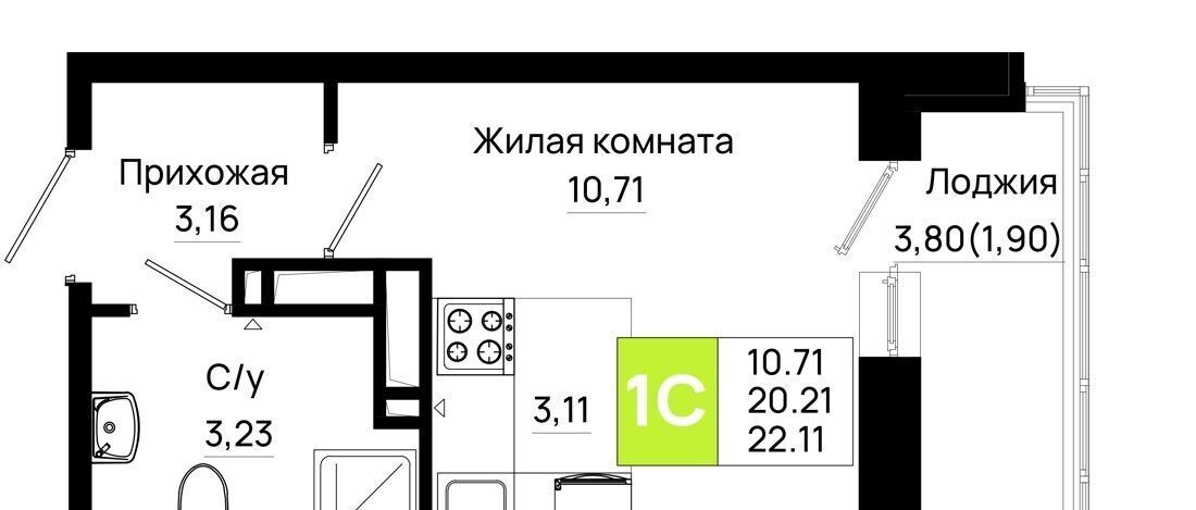 квартира г Ростов-на-Дону р-н Октябрьский пер Нефтекачка ЖК «Октябрь Парк» фото 1