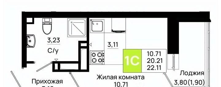 квартира г Ростов-на-Дону р-н Октябрьский пер Нефтекачка ЖК «Октябрь Парк» фото 1