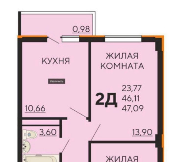 квартира г Краснодар пгт Калинино ул Тепличная 62/1 6 м-н фото 8