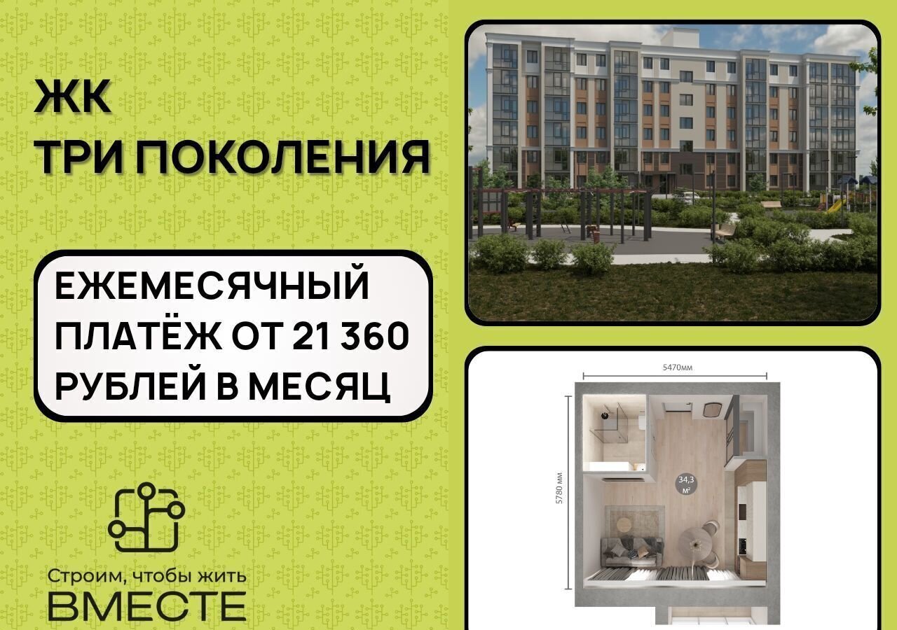 квартира г Кемерово б-р Строителей 71 корп. 1 фото 1