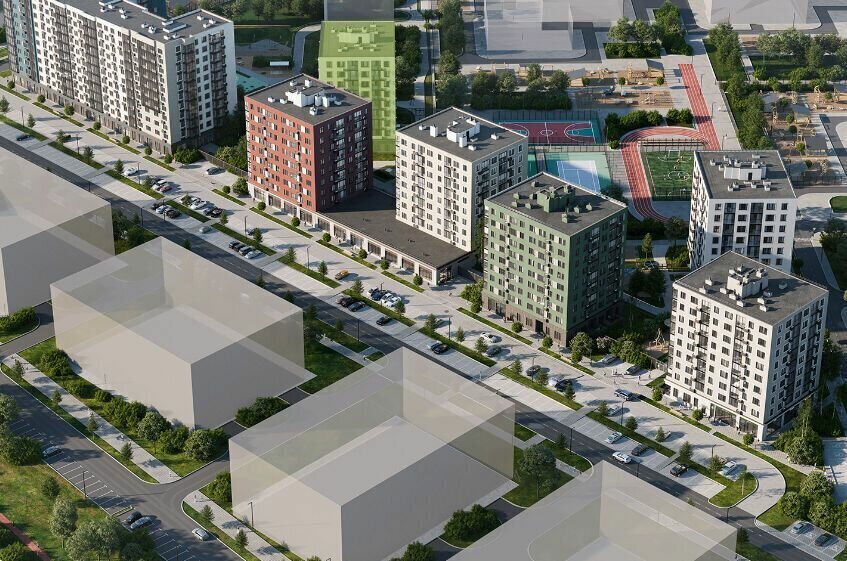 квартира г Красное Село ЖК «А101 Лаголово» 3/1 метро Проспект Ветеранов деревня Лаголово, 1. фото 3