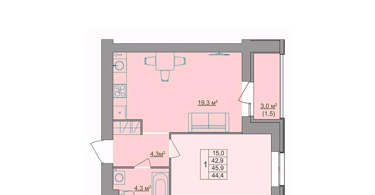 квартира г Кострома ул Магистральная 49а фото 1