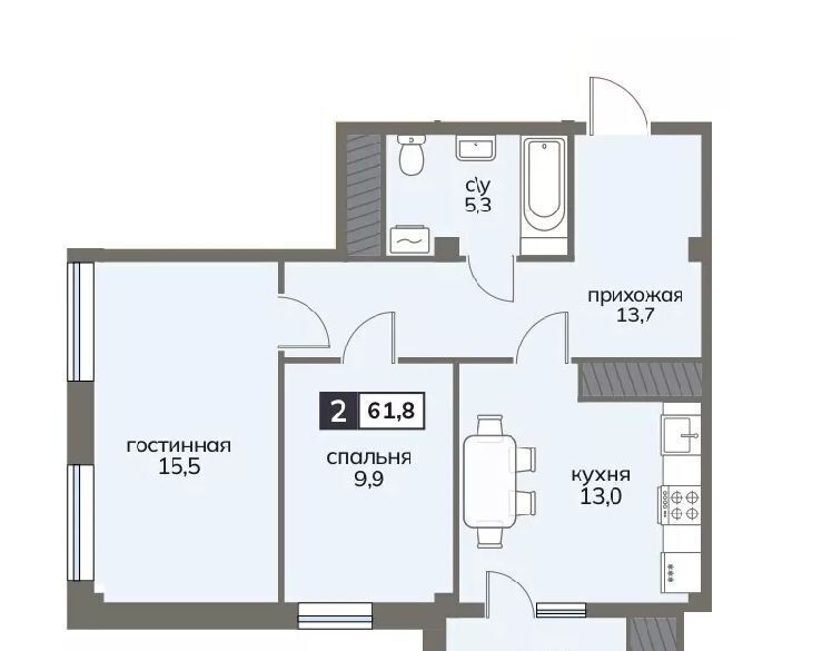 квартира г Ставрополь р-н Ленинский 204-й квартал ул Серова 468/3 фото 1