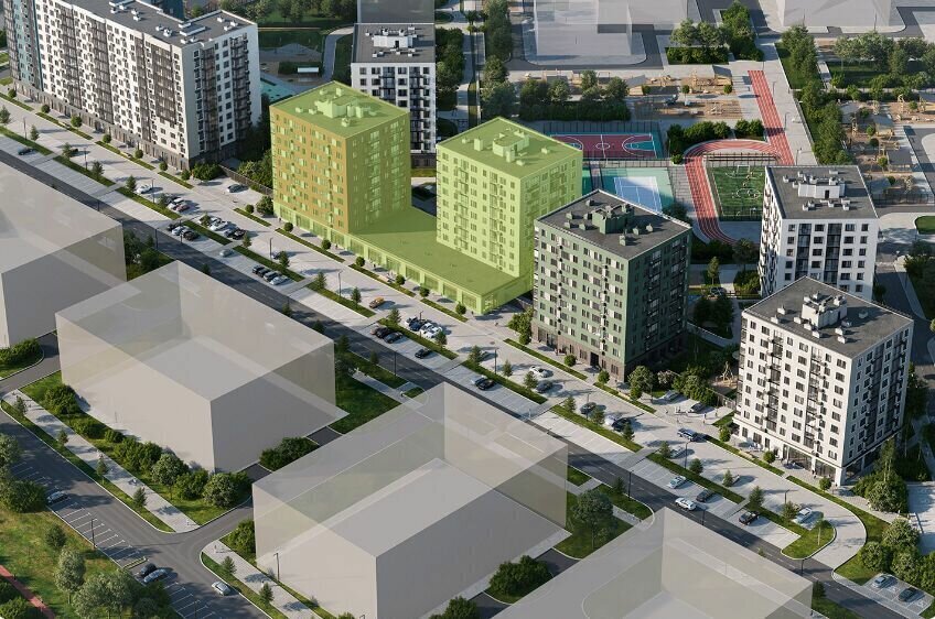 квартира г Красное Село ЖК «А101 Лаголово» 2/3 метро Проспект Ветеранов деревня Лаголово, 1. фото 5