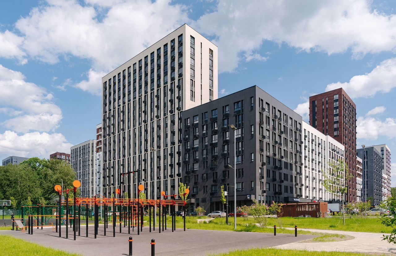 квартира г Москва п Сосенское жилой район «Скандинавия» метро Коммунарка ул Поляны 18/2 Потапово, з/у 50Д, Московская область фото 9