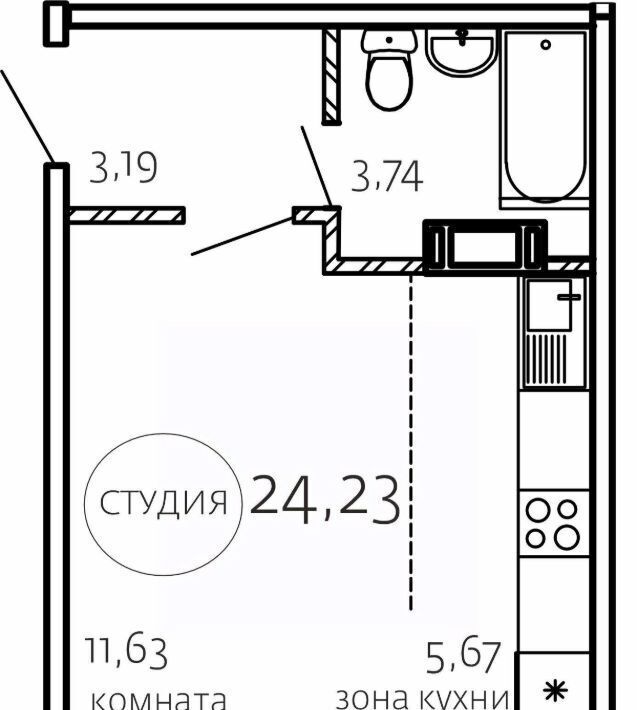 квартира г Челябинск р-н Курчатовский ул Маршала Чуйкова 26 фото 1