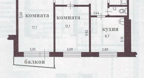 квартира г Тольятти 10-й квартал б-р Луначарского 13 фото 18