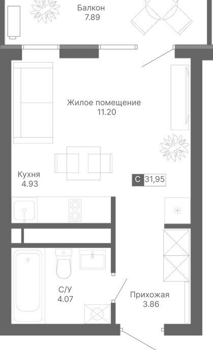 квартира г Алушта Профессорский Уголок ЖК Крымская Резиденция фото 1