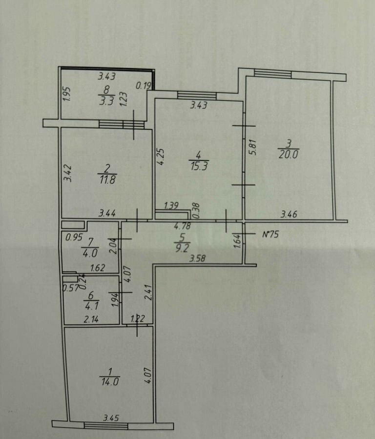 квартира г Казань р-н Советский ул Натана Рахлина 7к/2 фото 17
