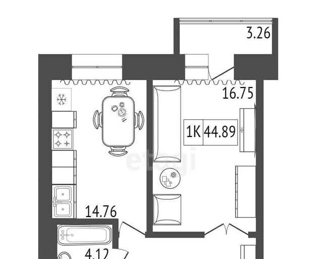 квартира г Красноярск ул Бограда 103 фото 1
