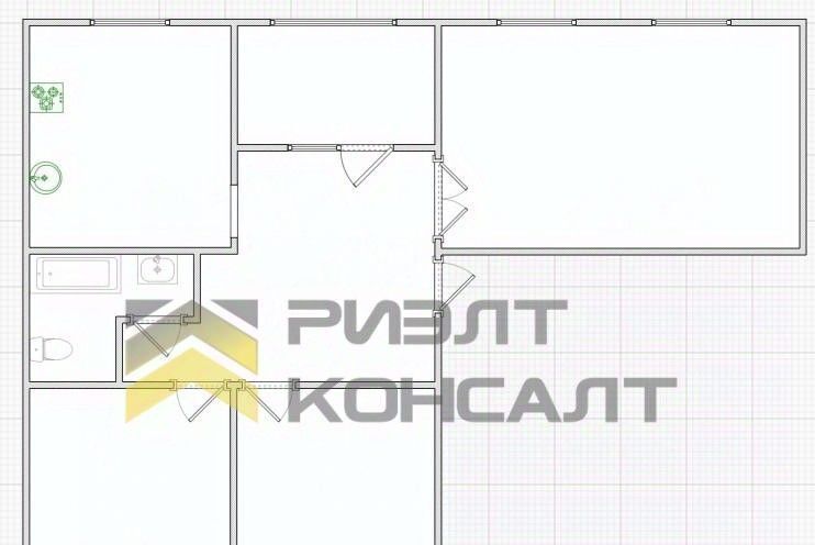 квартира г Омск р-н Кировский ул Мельничная 70 фото 21