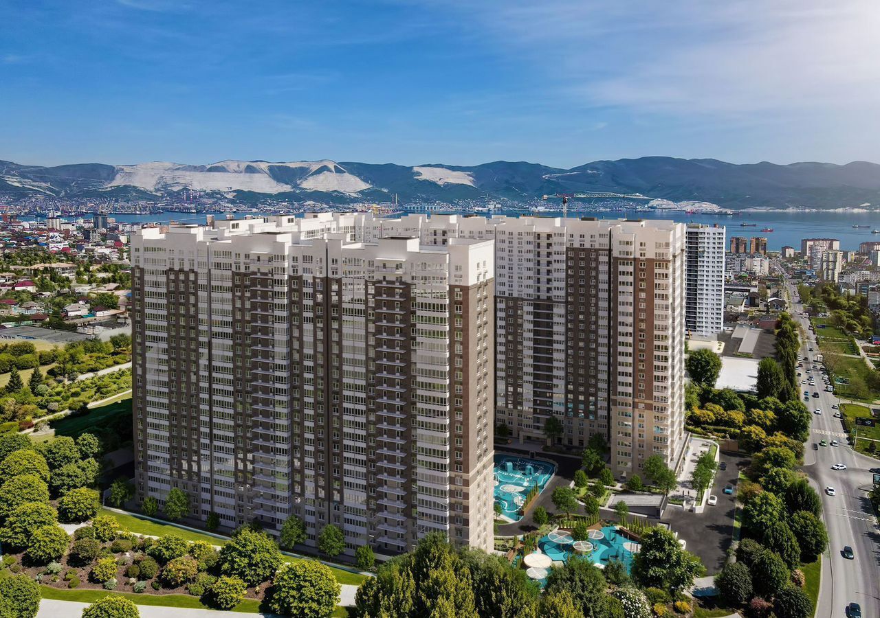 квартира г Новороссийск р-н Центральный ул Куникова 1 блок-секции 6-9 фото 2