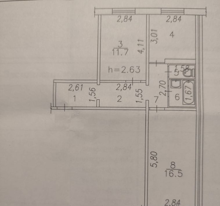 квартира г Новокузнецк р-н Заводской ул Клименко 6в фото 18
