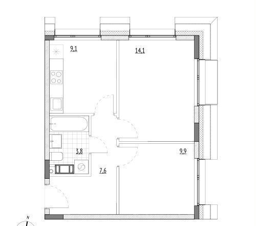 квартира г Зеленоград ул Александровка Зеленоград-Крюково, проезд 624 фото 1