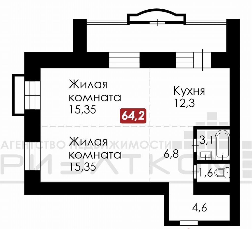 квартира г Благовещенск ул Северная 170 фото 2