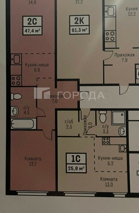 квартира г Барнаул ул Сергея Семенова 27к/2 фото 1