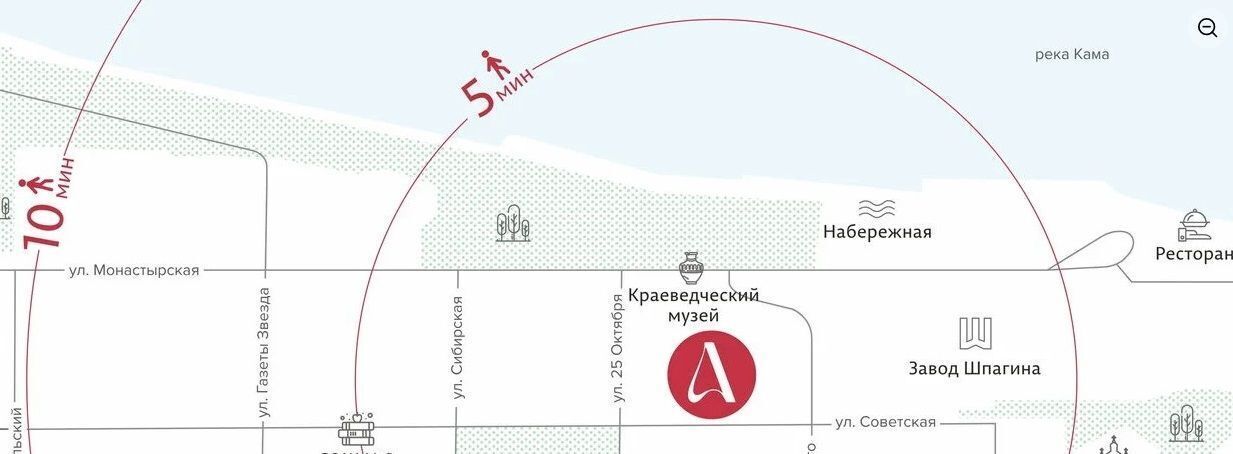 квартира г Пермь р-н Ленинский ул Советская 16а фото 3