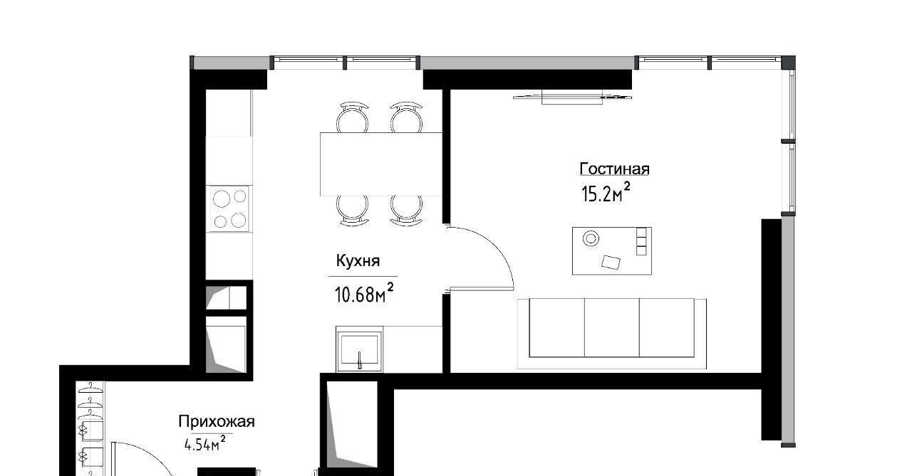 квартира г Москва метро Угрешская пр-кт Волгоградский 32/3к 3 фото 2