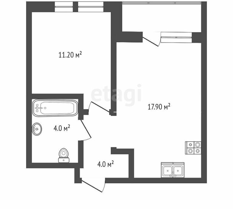 квартира г Новороссийск улица Мурата Ахеджака, 5к 1 фото 1