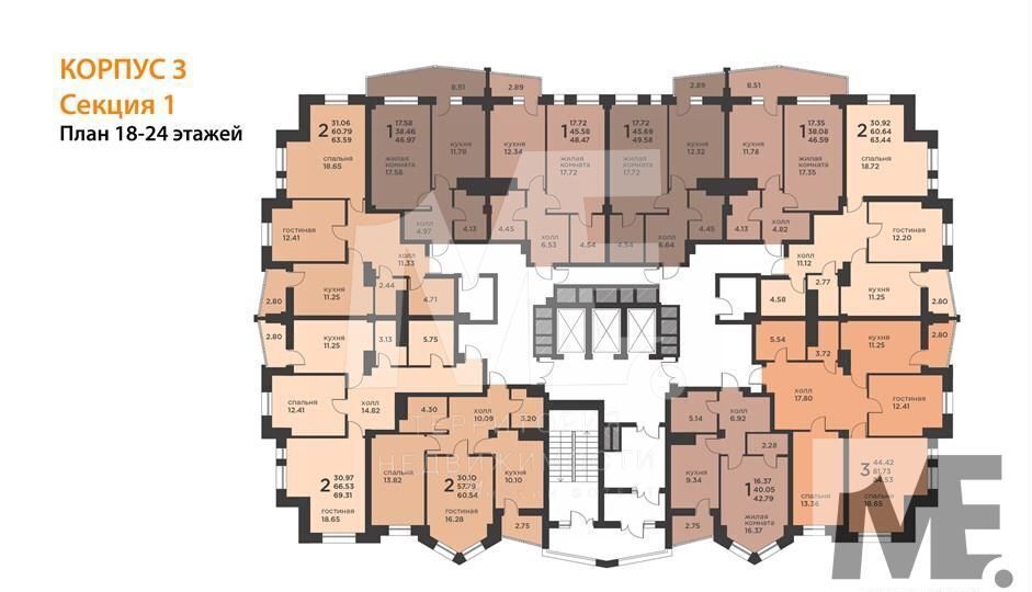 квартира г Калининград р-н Ленинградский ул Гайдара 90 фото 7